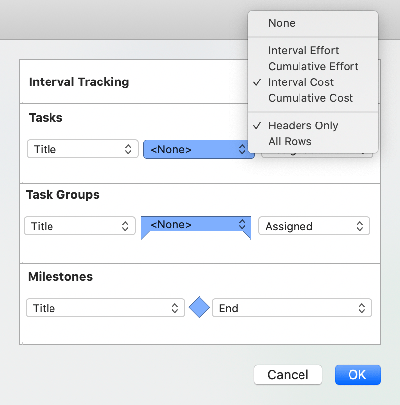 Customizing labels displayed on task bars in the Gantt chart.