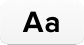The Fonts toolbar button.