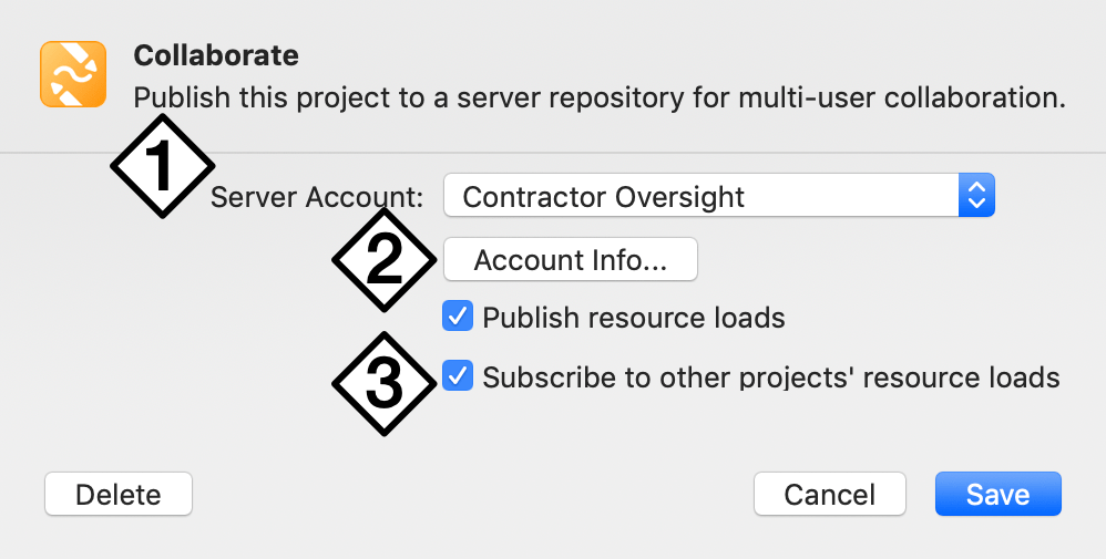 Collaborate Action Options